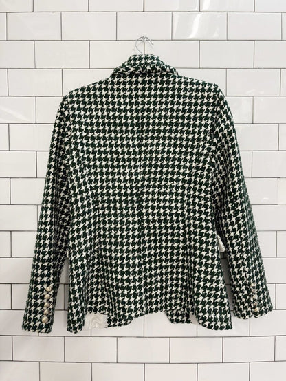 house of harlow 1960 houndstooth sequin blazer - good market thrift store