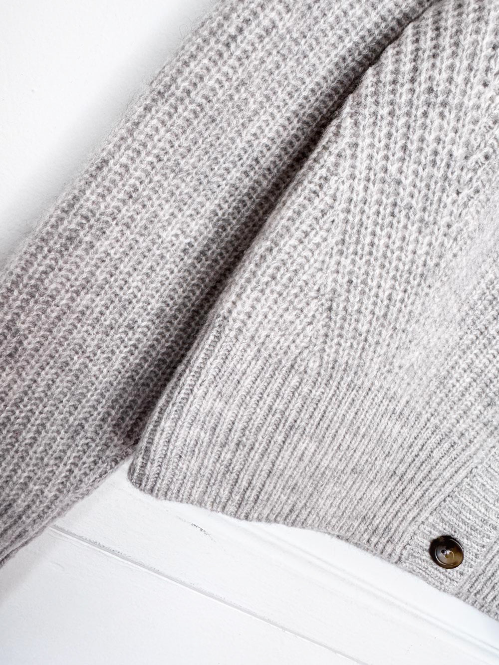 white + warren 100% cashmere ribbed cardigan