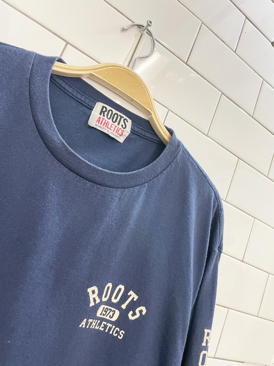 vintage 00s roots long sleeve tee - good market thrift store