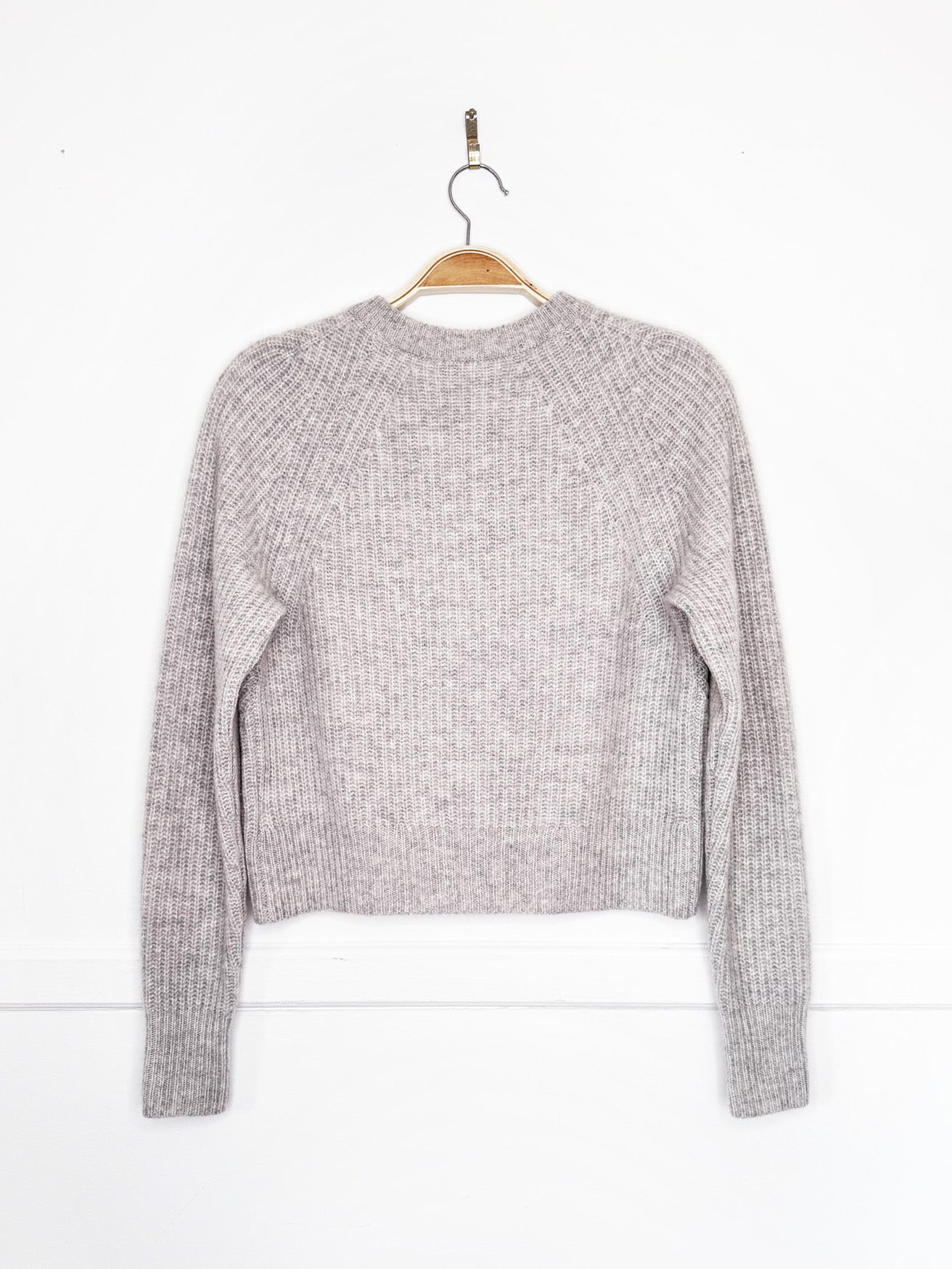 white + warren 100% cashmere ribbed cardigan