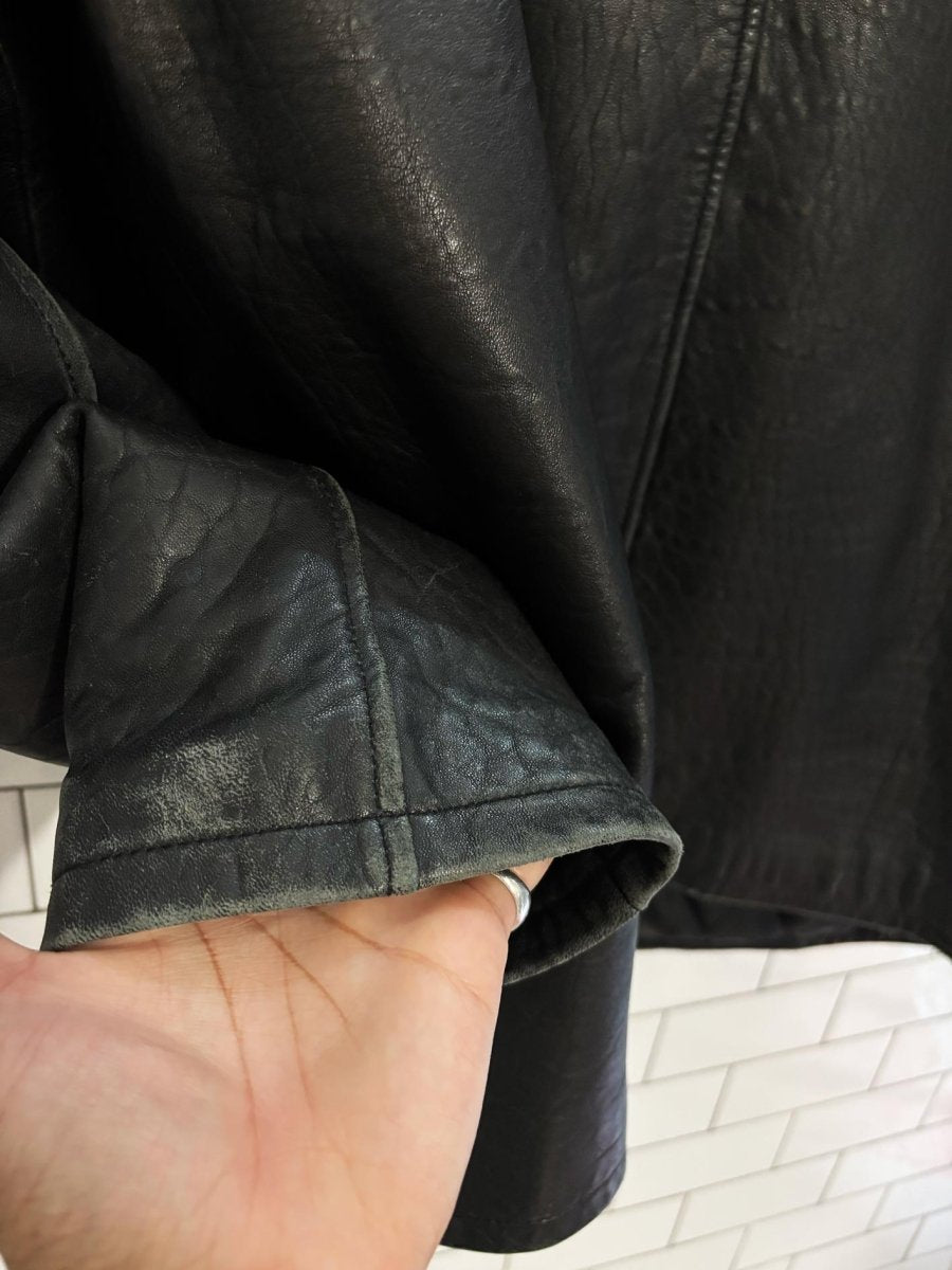 vintage 90s bod & christensen butter leather button down jacket - good market thrift store