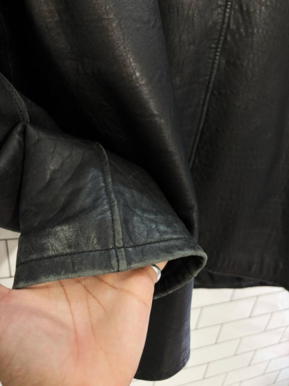 vintage 90s bod & christensen butter leather button down jacket - good market thrift store