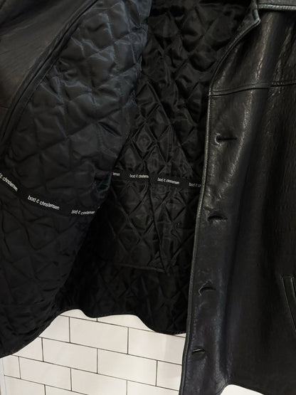 vintage 90s bod & christensen butter leather button down jacket - good market thrift store