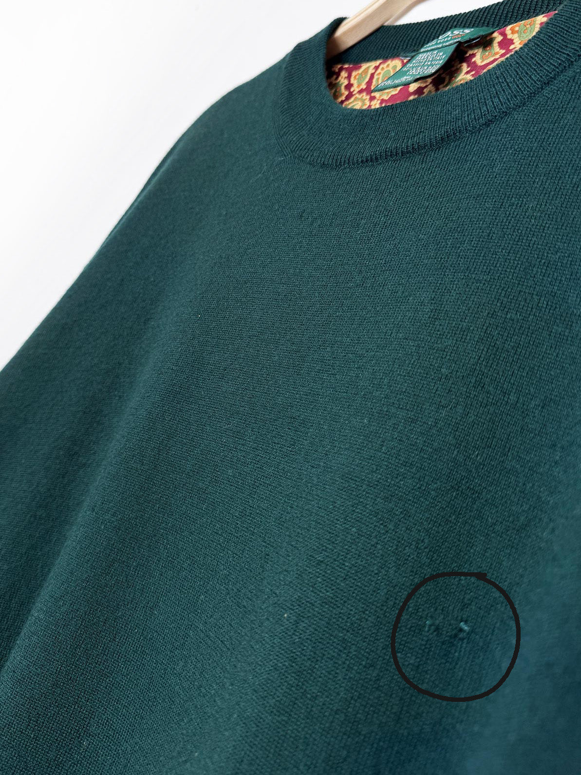 vintage hugo boss 100% merino wool layered knit sweater