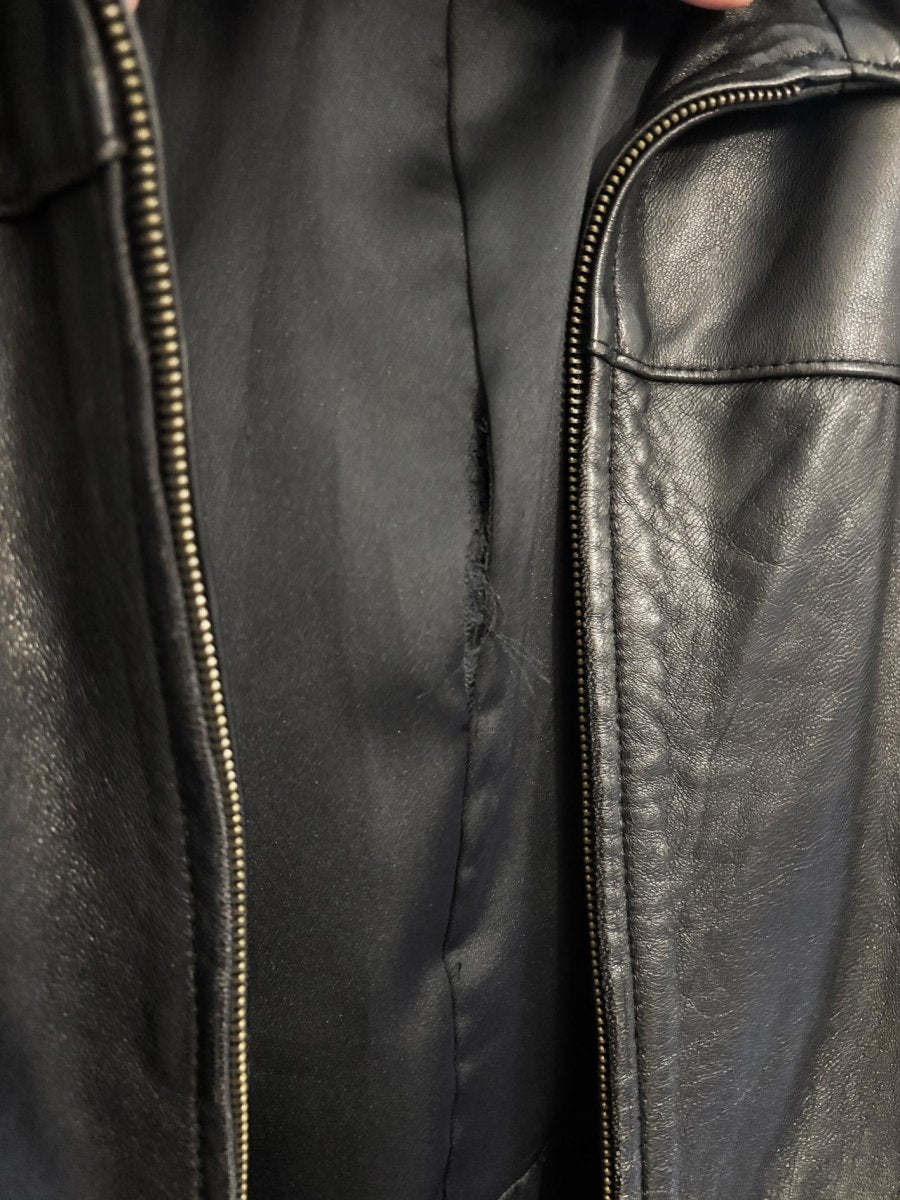 vintage 00s gruno & chardin butter leather minimal zip jacket - good market thrift store