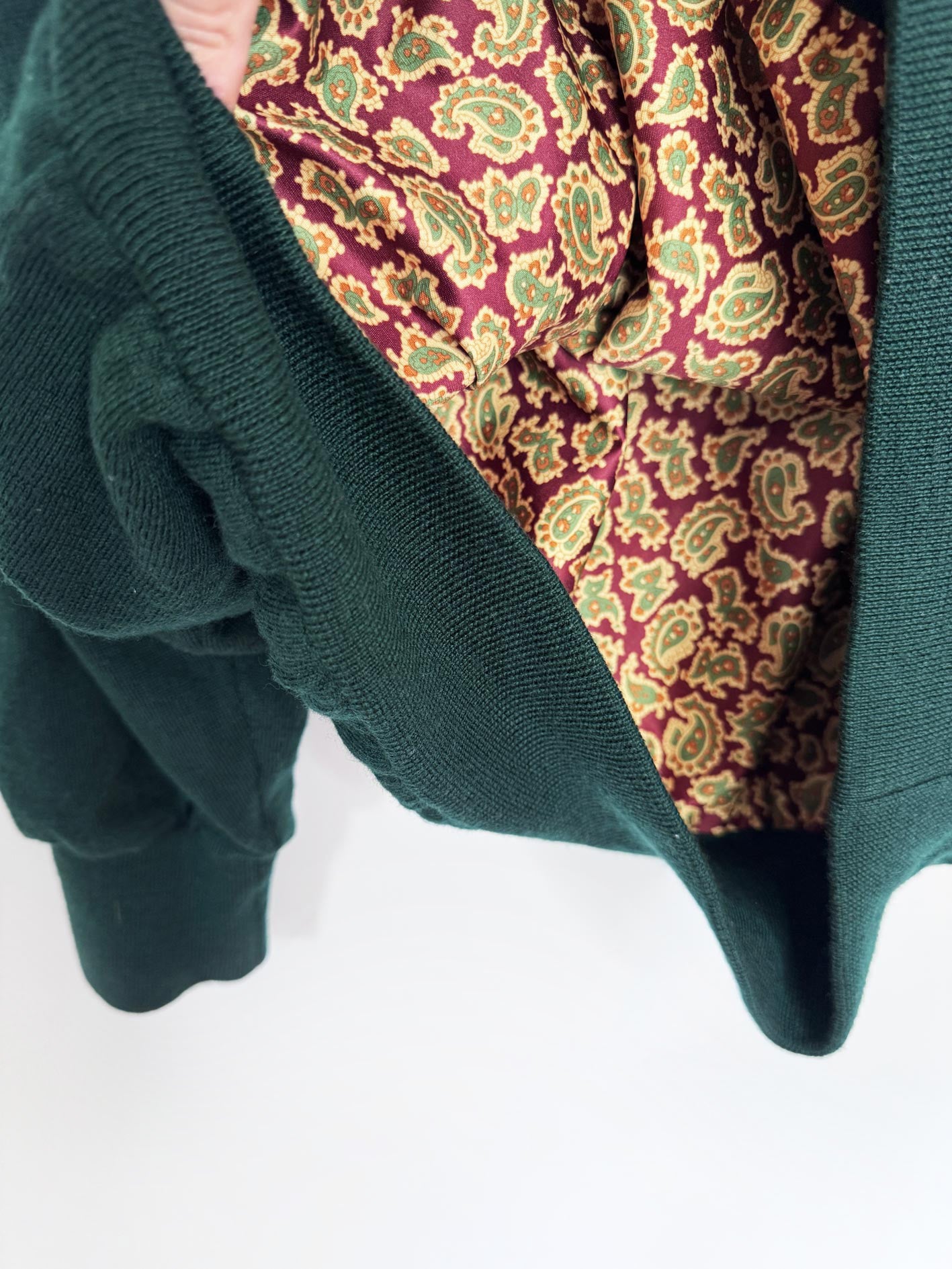 vintage hugo boss 100% merino wool layered knit sweater