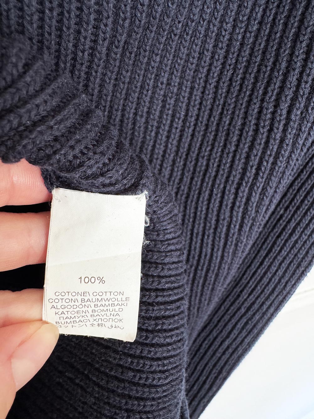 brunello cucinelli chunky cotton knit cricket vest | made in Italy
