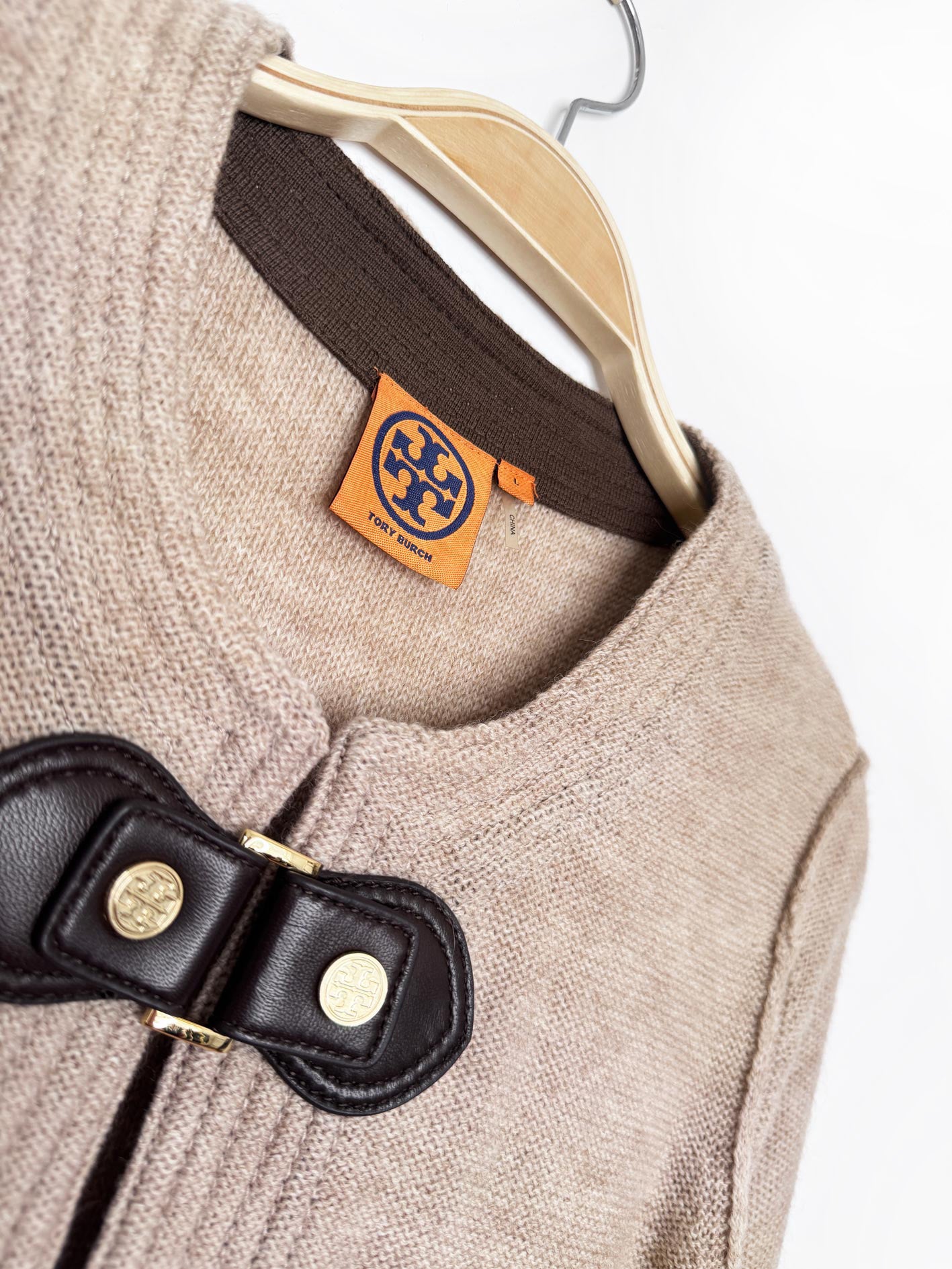 tory burch mim wool-alpaca buckle sweater