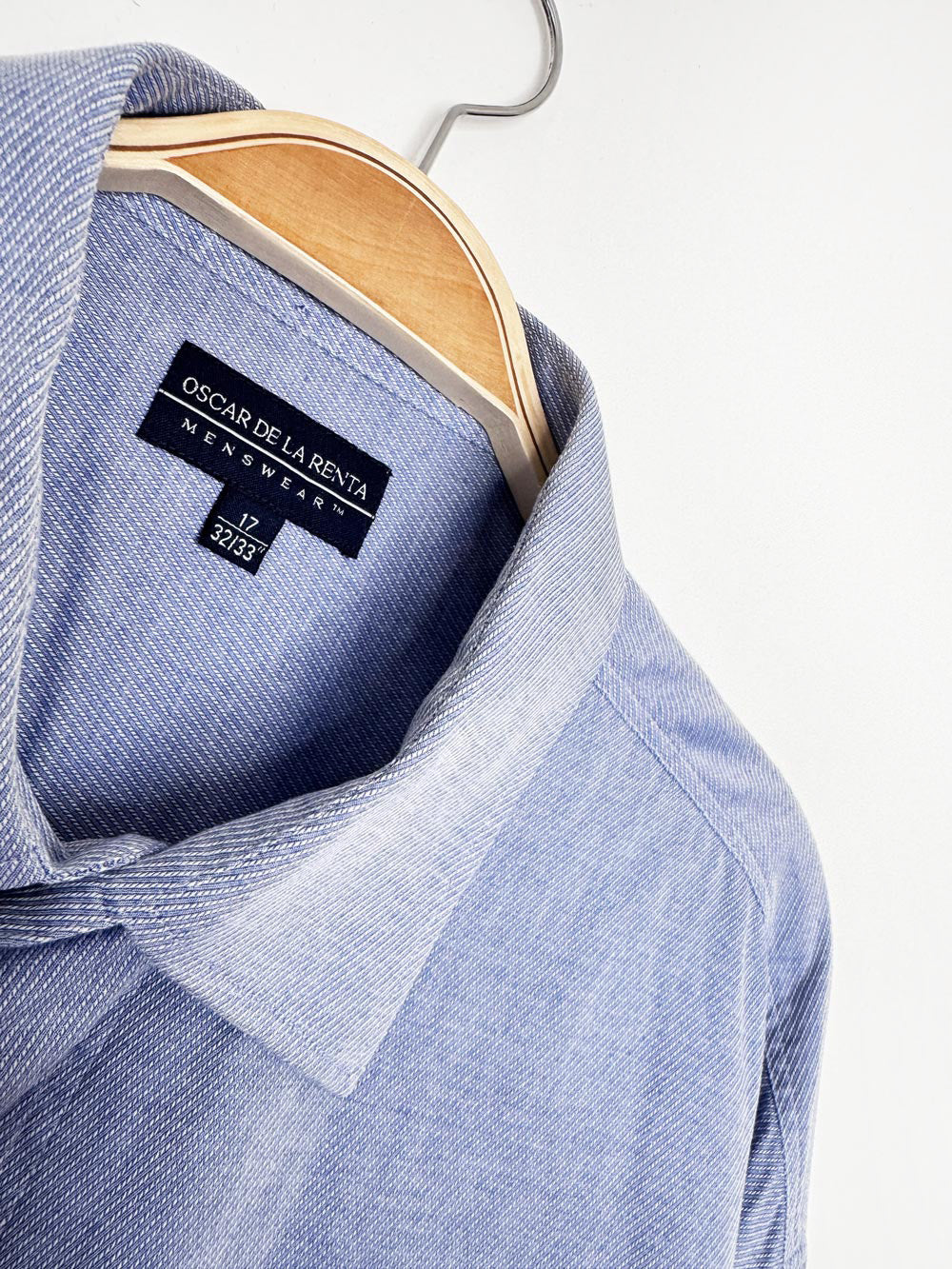 vintage oscar de la renta cropped french cuff full button shirt