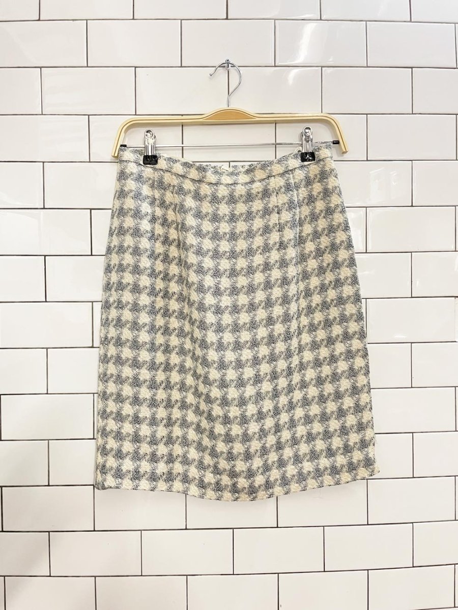 vintage 90s crisca large houndstooth suit set - good market thrift store