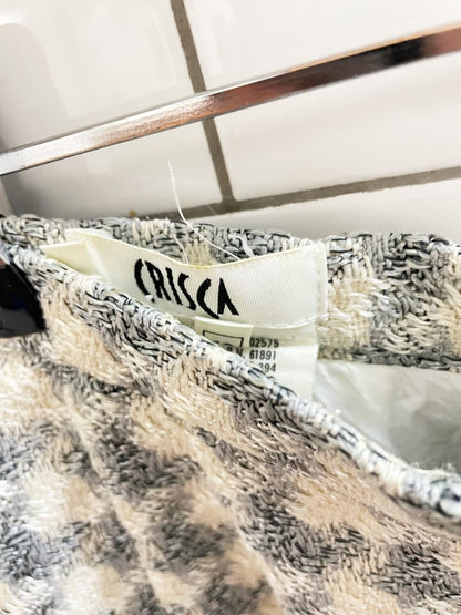 vintage 90s crisca large houndstooth suit set - good market thrift store