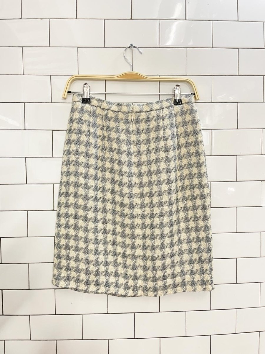 vintage 90s crisca large houndstooth suit set - good market thrift store