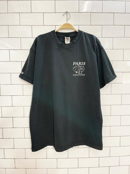 vintage 00s paris wrestling tee - good market thrift store