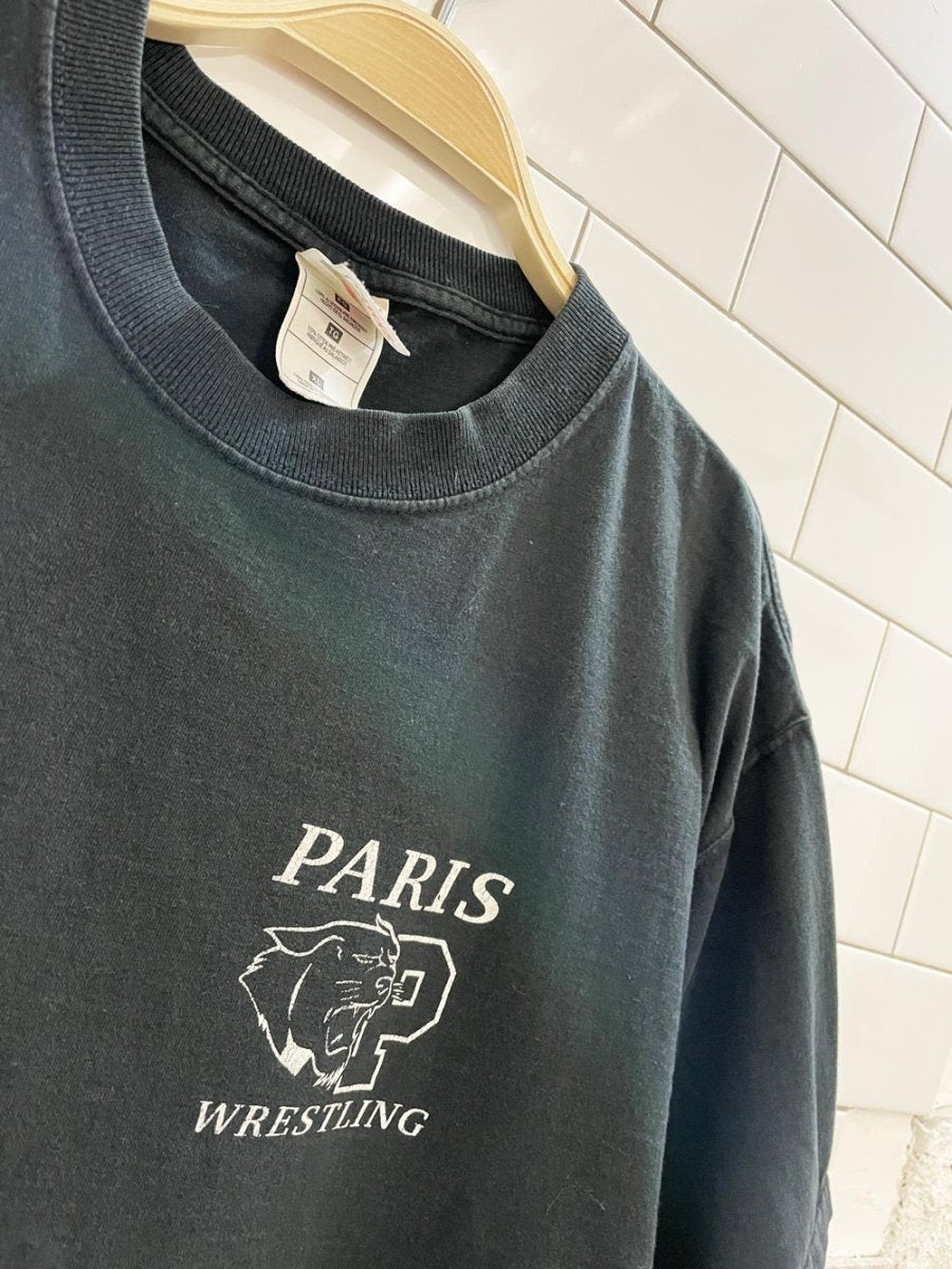 vintage 00s paris wrestling tee - good market thrift store