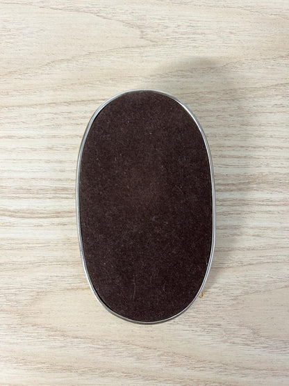 vintage brass later paper weight giant clip - good market thrift store