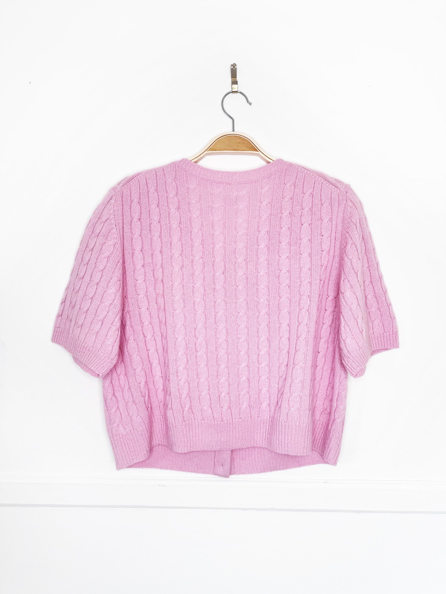 reformation claire 100% cashmere cable knit cardigan sweater