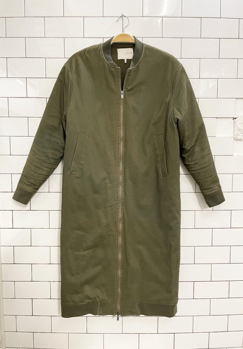 oak + fort maxi bomber jacket - good market thrift store