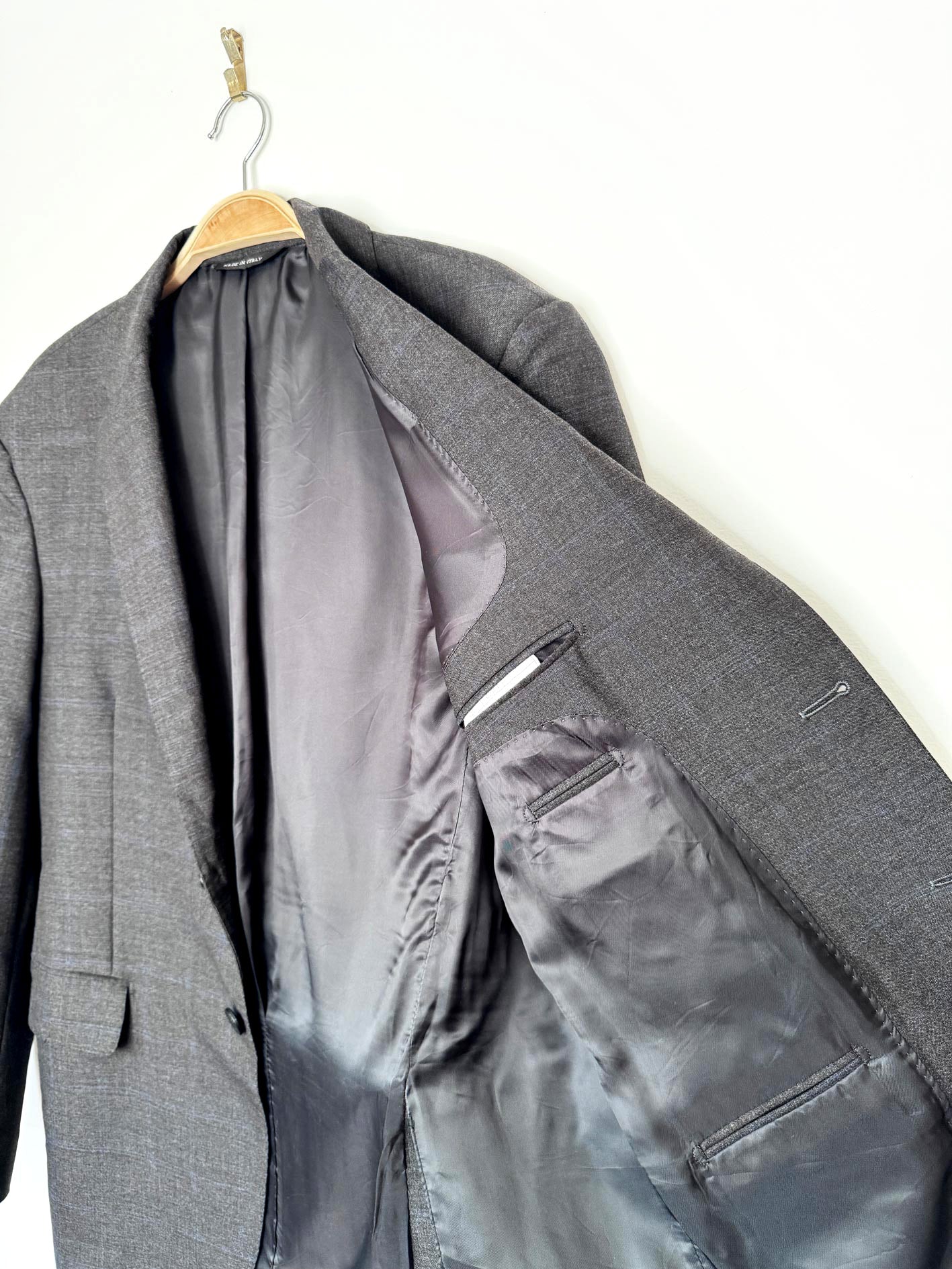 vintage YSL 100% wool windowpane blazer | made in Italy