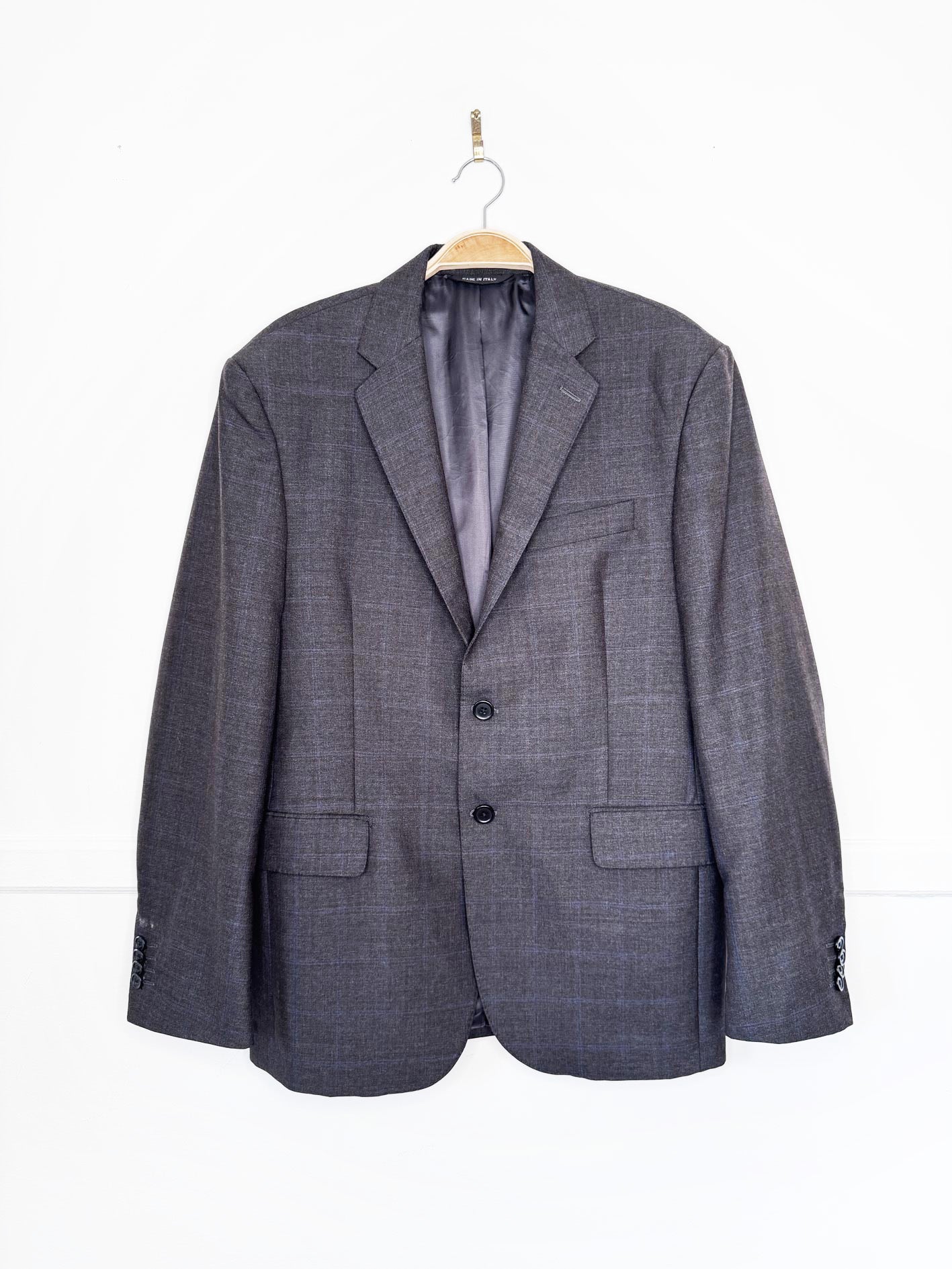 vintage YSL 100% wool windowpane blazer | made in Italy