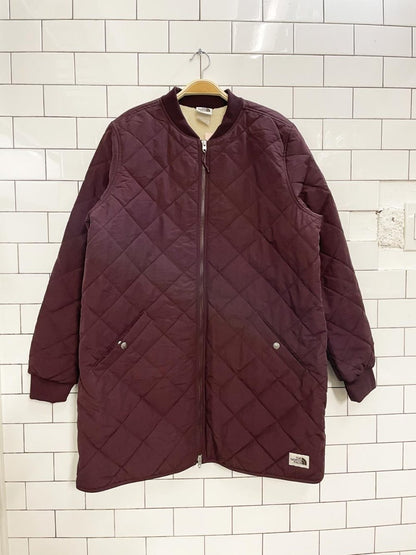 the north face cuchillo sherpa lined quilted parka - good market thrift store