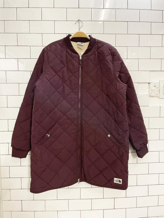the north face cuchillo sherpa lined quilted parka - good market thrift store