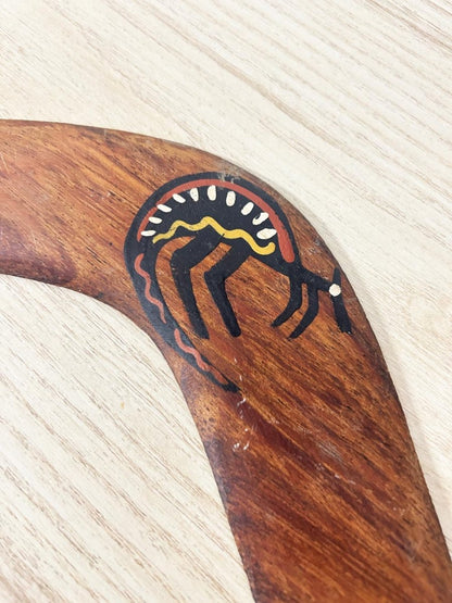 vintage dennis bobongie hand painted boomerang - good market thrift store
