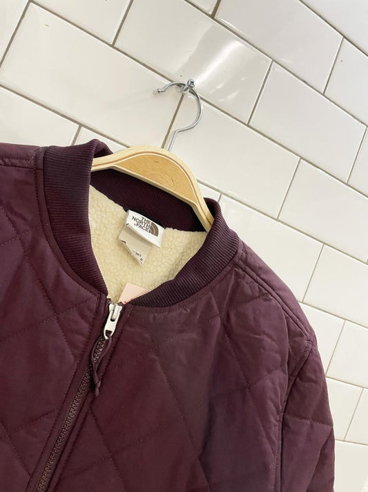 the north face cuchillo sherpa lined quilted parka - good market thrift store