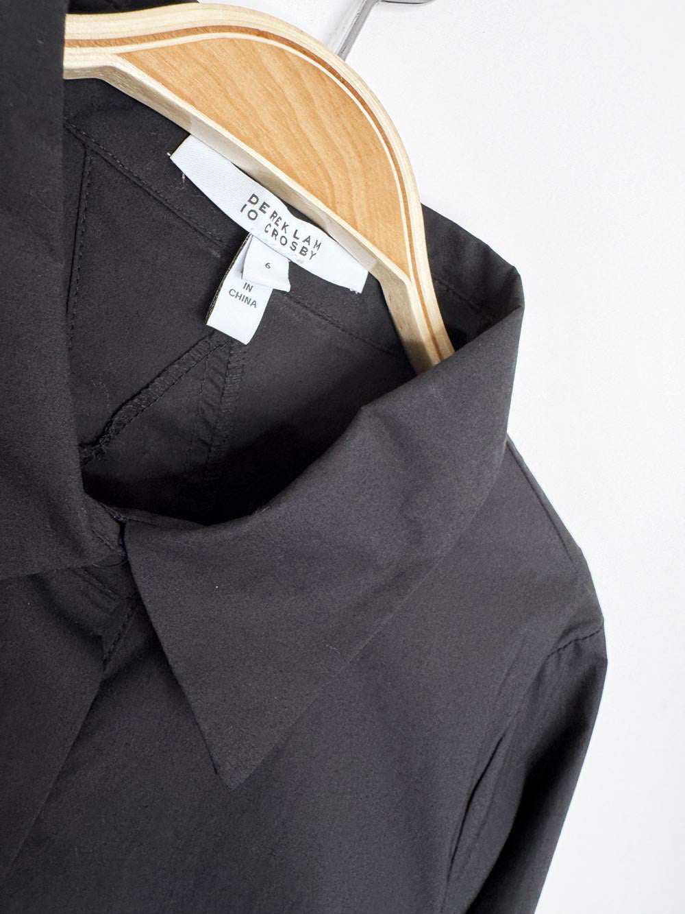 derek lam 10 crosby corset back full button shirt