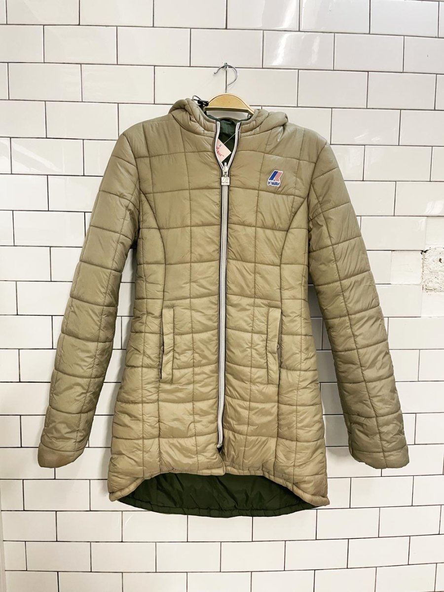 kway reversible puffer coat - good market thrift store