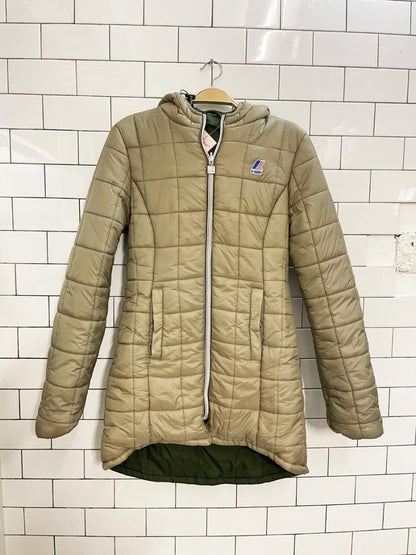 kway reversible puffer coat - good market thrift store