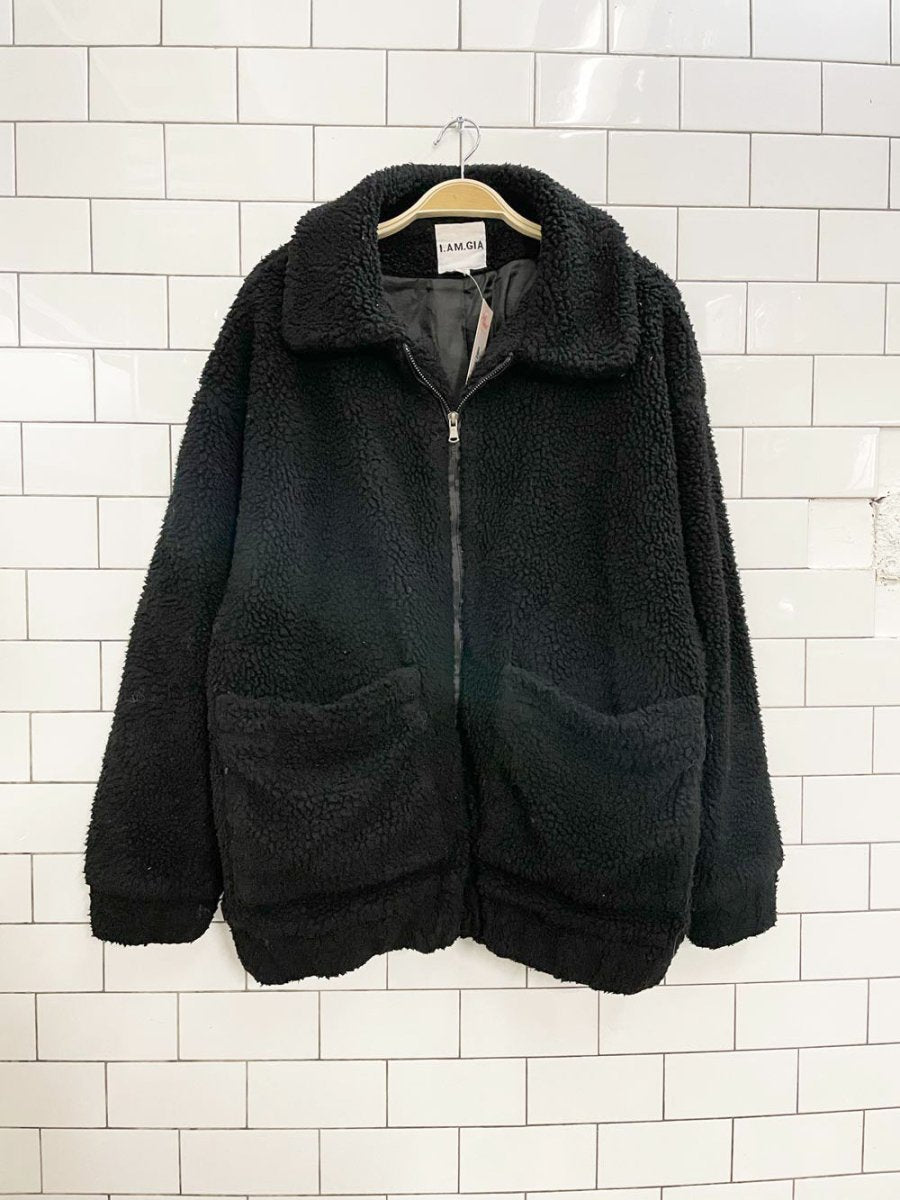 I.AM.GIA x UO pixie teddy coat - good market thrift store