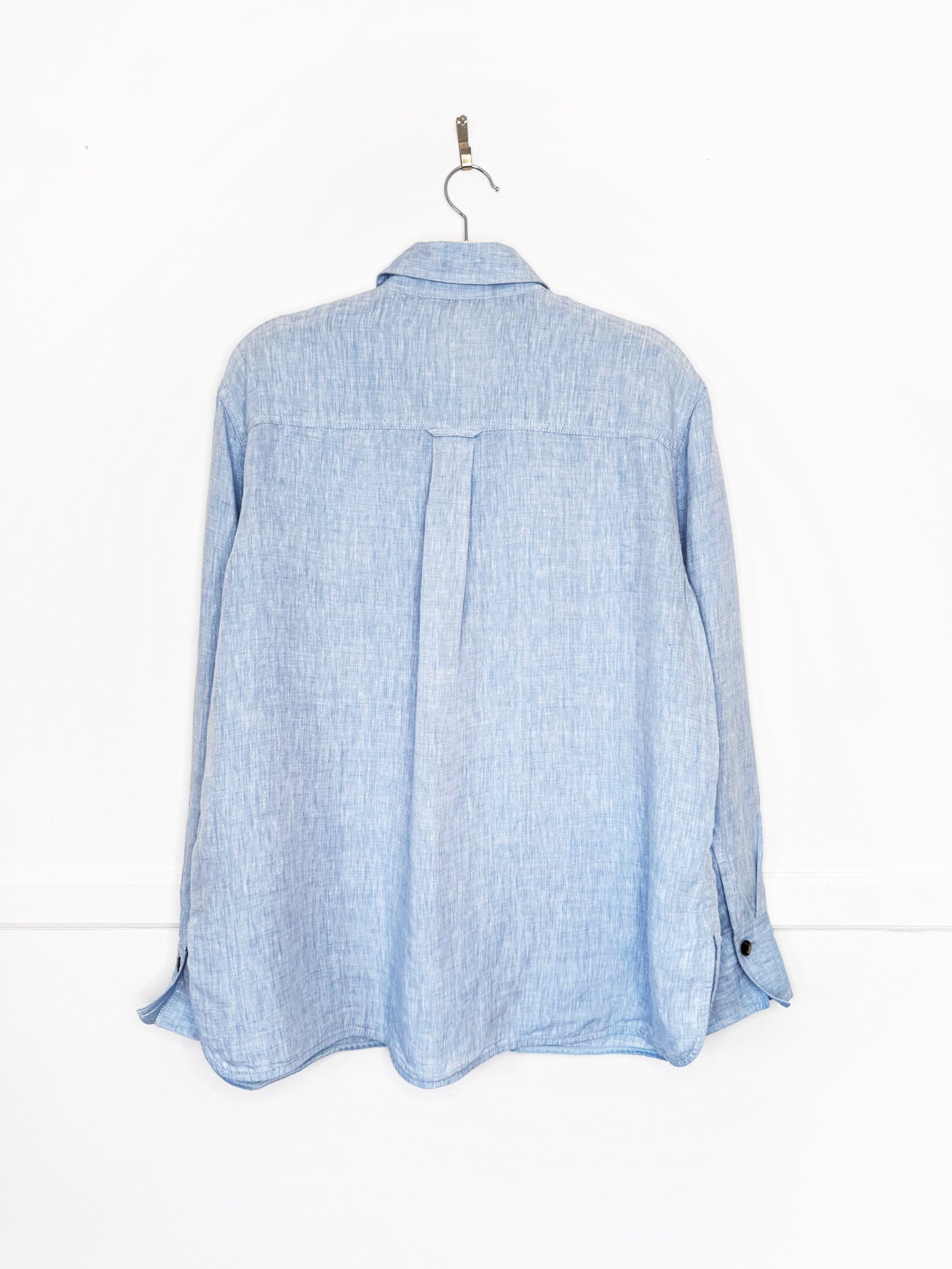 lafayette 148 100% linen relaxed full button shirt