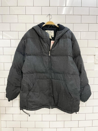 eddie bauer wool goose down puffer coat - good market thrift store