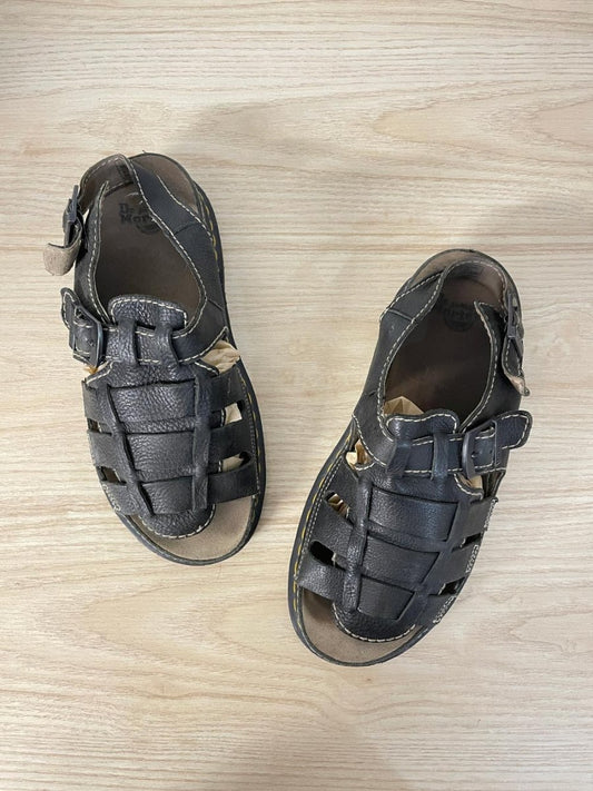 vintage doc martens leather fisherman sandal - good market thrift store