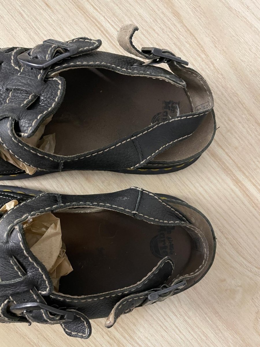 vintage doc martens leather fisherman sandal - good market thrift store
