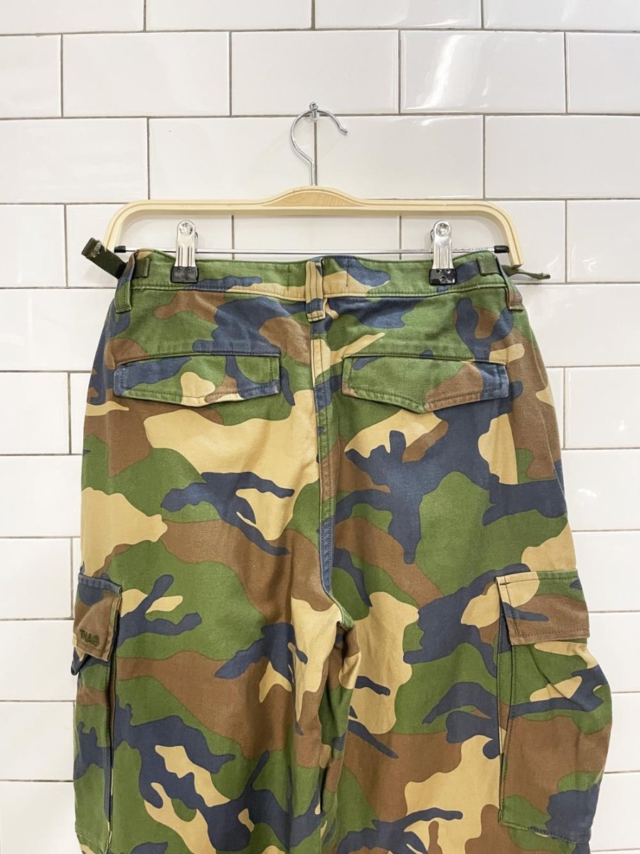 tna surplus camo cargo parachute pant - good market thrift store