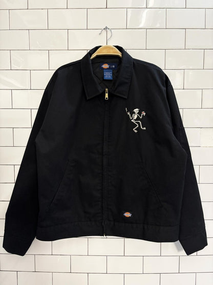 vintage social distortion dickies workwear jacket - good market thrift store