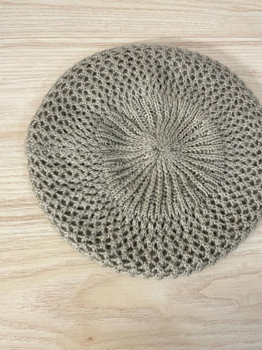 vintage knit beret - good market thrift store