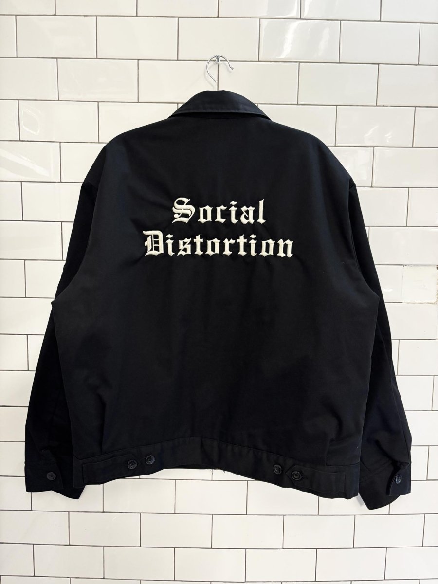 vintage social distortion dickies workwear jacket - good market thrift store