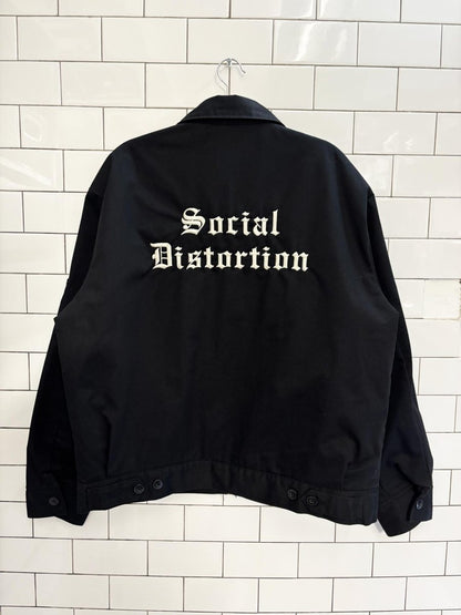 vintage social distortion dickies workwear jacket - good market thrift store