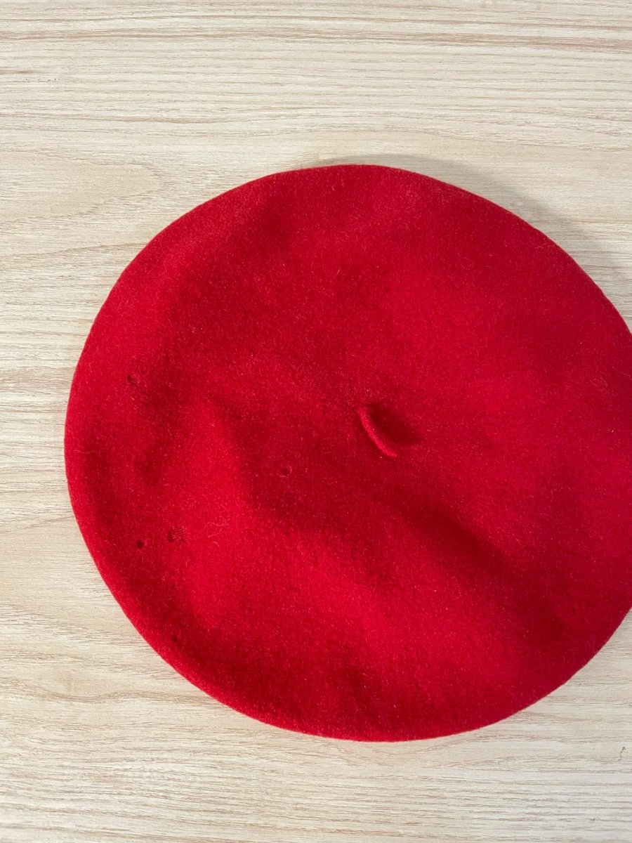 vintage 60s mary quant by kangol red wool beret - good market thrift store