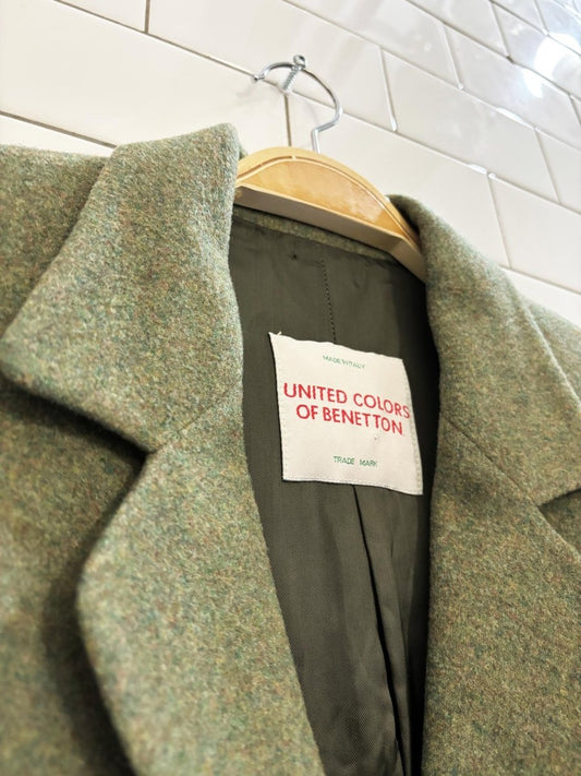 vintage 80s ucob wool blend blazer | united color of benetton | made in Italy - good market thrift store