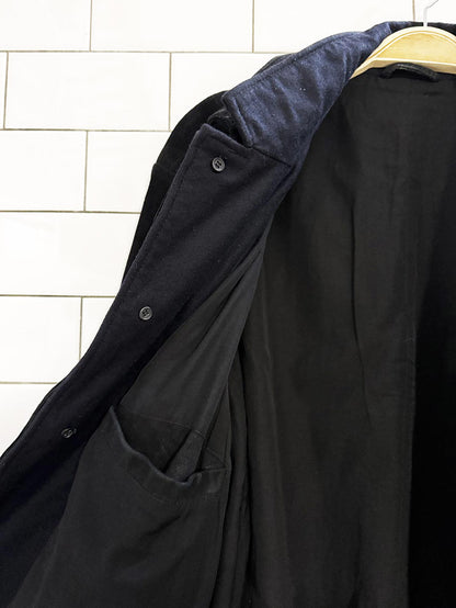 allsaints graft lamb suede leather elbow patch blazer jacket