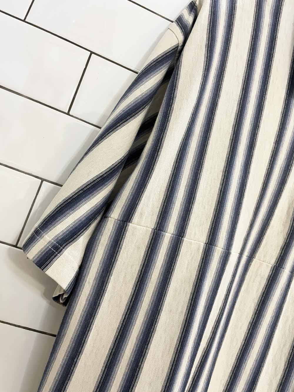vintage 90s dockers quarter zip collared striped pullover | rework | made in canada