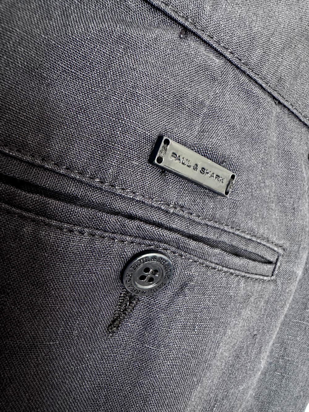 paul & shark 100% linen shorts | made in Italy