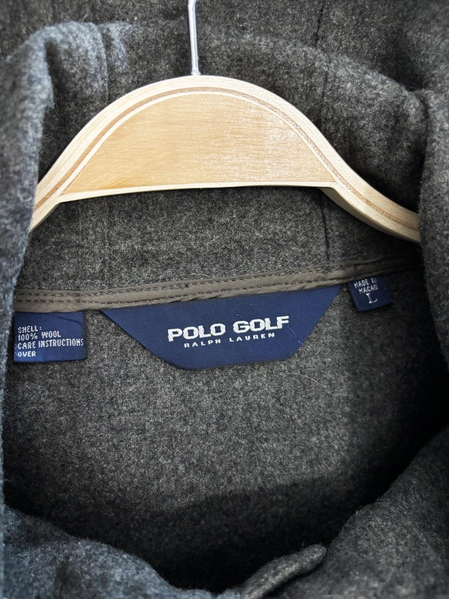 vintage polo golf ralph lauren felted wool pullover jacket - good market thrift store