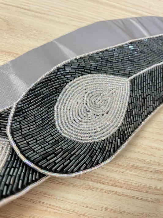 vintage 80s beaded belt - good market thrift store