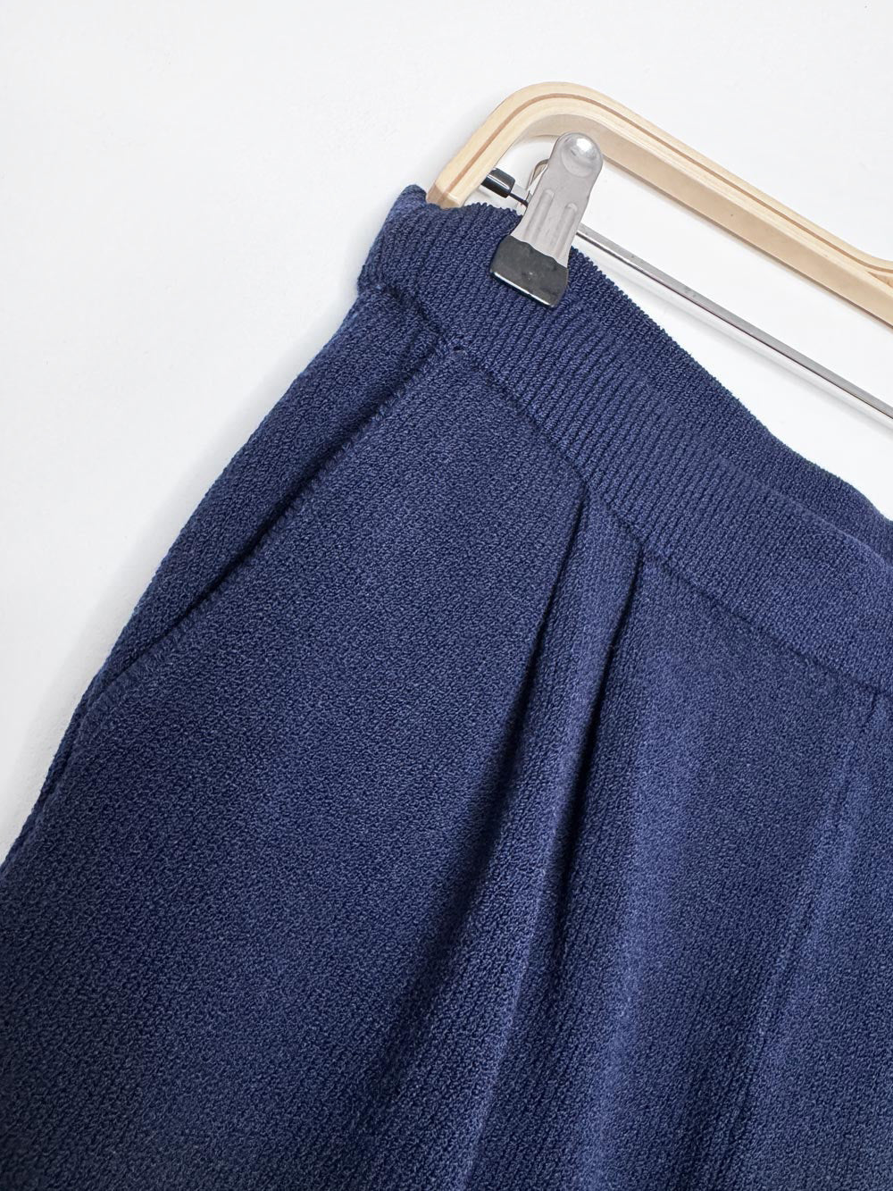 vintage st john wool knit pleated pant