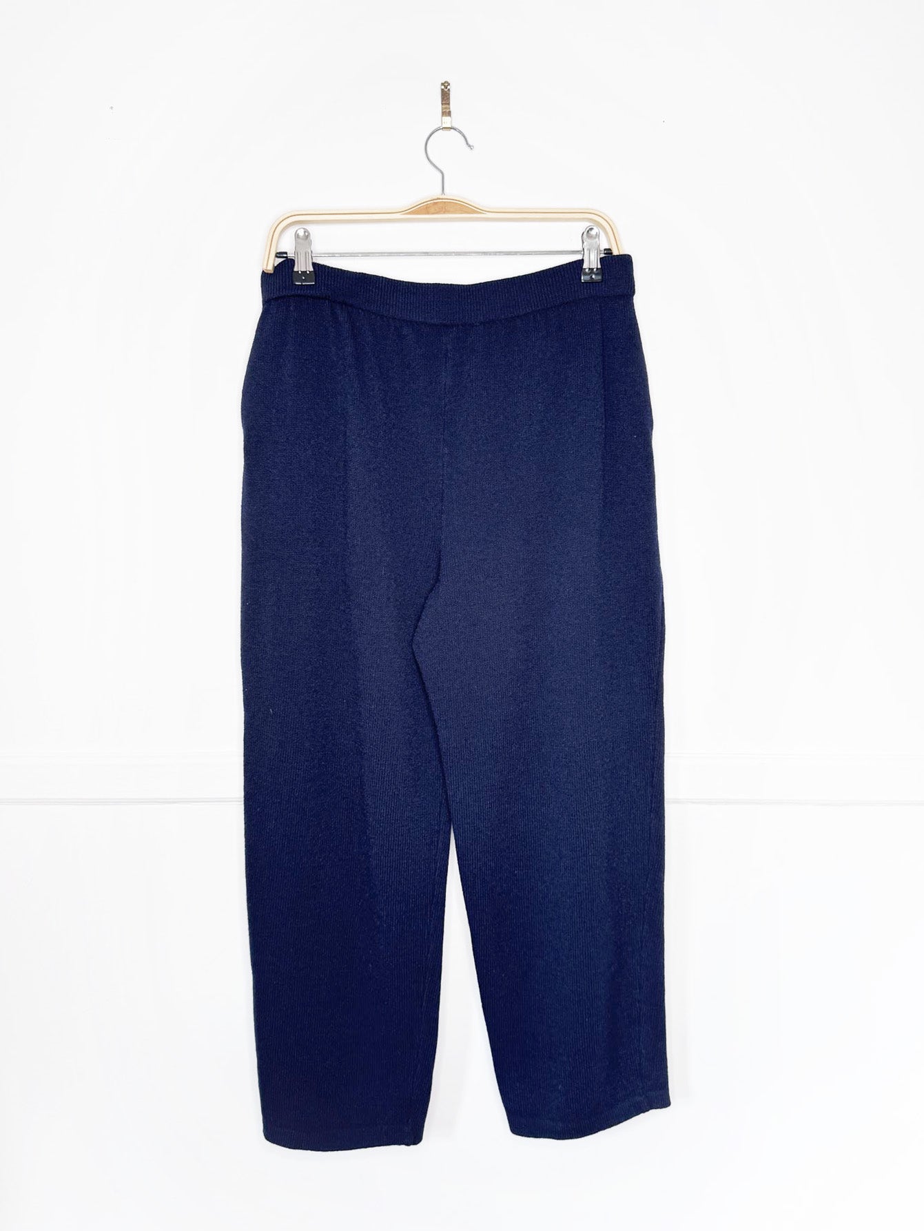 vintage st john wool knit pleated pant