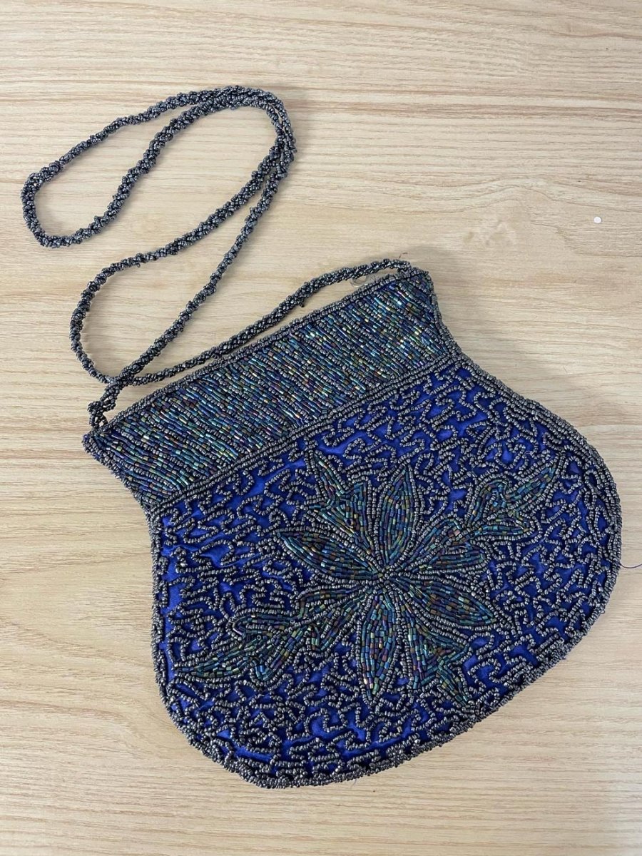 vintage beaded shoulder bag - good market thrift store